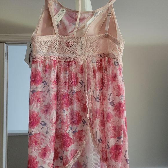 JESSICA SIMPSON BRAND NEW BABYDOLL AND THONG SET SIZE M - Picture 11 of 13